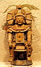 Painted pottery figurine of a King from the burial site at Jaina Island, Mayan art, 400–800 AD