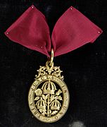 Neck badge, awarded to Cecil Fane de Salis (1859–1948) in 1935