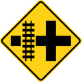 W10-2L Crossroads with parallel tracks (left)