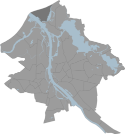 Location of Mangaļsala in Riga