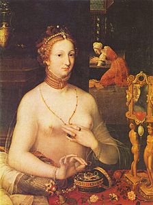 Master of the school of Fontainebleau, Lady at her Toilet (1585–1595) (Musée des Beaux-Arts de Dijon)