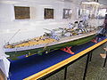 Modell des italienischen Schlachtschiffs Roma