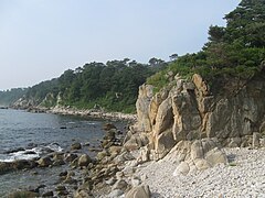 North Korean coastline
