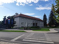 Municipal court building in Glina