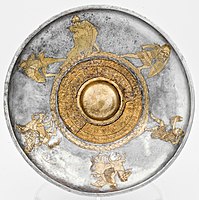 Silver phiale with Amazonomachy (430-420 BC, Vassil Bojkov collection, Sofia, Bulgaria)