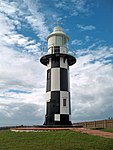 Present lighthouse replaced the first light marking entrance to harbour, erected in 1895. The light Type of site: Lighthouse Current use: lighthouse. This unusual cast-iron structure, erected on its present site in 1906, is one of the two oldest funt