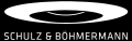 Logo von Schulz & Böhmermann (schwarzer Hintergrund)