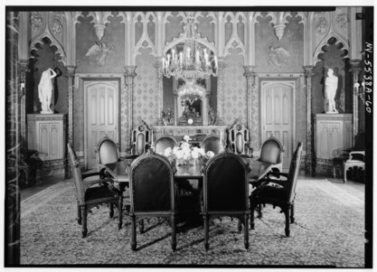 View of dining room to north, Lyndhurst, Main House