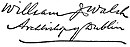 William Joseph Walsh's signature