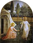 Noli me tangere, 177 × 139 cm, um 1438 oder 1450 (?), Fresko in einer Zelle des Konvents von San Marco, Florenz