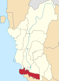 Location of Bagan Datuk District in Perak