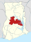 Location of Bono East Region in Ghana