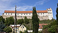 Burg Wettin, Sicht vom Saale-Radweg