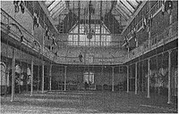 The interior of the gymnasium at the Collège d'athlètes