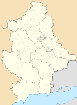 Siedove is located in Donetsk Oblast