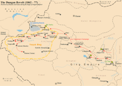 Map of the Dungan Revolt