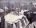 Gustave Caillebotte: „Verschneite Dächer“, Gemälde, 1878/79