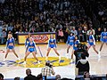 Image 2The Laker Girls, an all-female National Basketball Association Cheerleading squad that supports the Los Angeles Lakers basketball team in home matches, performing in 2007