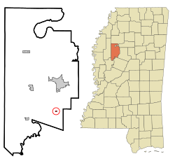 Location of Sidon, Mississippi