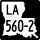 Louisiana Highway 560-2 marker
