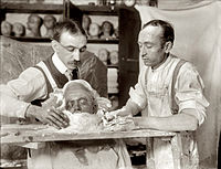 Making of a death mask, 1908