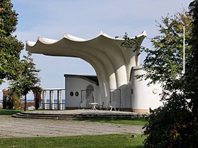 Concert pavilion of Sassnitz, shaped like a shell