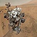 Image 31Self-portrait of Curiosity rover on Mars's surface (from Space exploration)