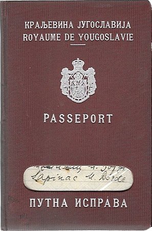 Passport of the Kingdom of Yugoslavia