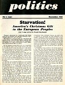 Cover of an issue of "Politics", in black and white