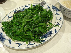 Stir-fried pea sprouts