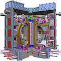 Image 7Schematic of the ITER tokamak under construction in France (from Nuclear power)