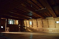 Reproduction of the 'Great Cabin' from Vasa's upper gun deck.