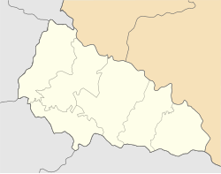 Svaliava is located in Zakarpattia Oblast