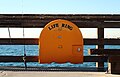 Containered lifebuoy in Newport Beach, California