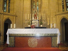 High altar and tabernacle.