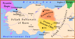 Anatolia in 1097, before the Siege of Nicaea