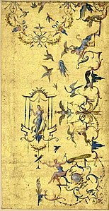Arabesque design by Claude III Audran (about 1700)
