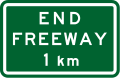(GE6-10) End Freeway 1 km