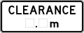 (R6-12) Clearance Marker