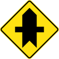 (W2-208) Priority crossroad intersection (used in New South Wales)