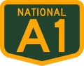 National alphanumeric highway shield