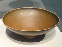 Rare brown-glazed bowl, Northern Song, with notched rim.