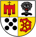Female Moor's head on the former coat of arms of the district of Möhringen in Stuttgart, Germany[9]