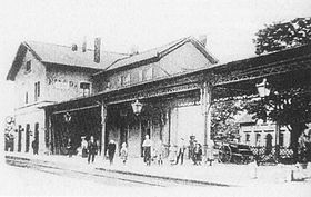 Bahnhof Einöd Anfang des 20. Jahrhunderts
