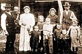 One of the Italian settler families who founded Capitán Pastene, year 1910.