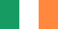 The flag of Ireland, a simple vertical triband.