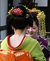 Image 113Two Geisha conversing near the Golden Temple in Kyoto, Japan (photo by Daniel Bachler) (from Portal:Theatre/Additional featured pictures)