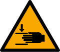 W024: Warnung vor Handverletzungen