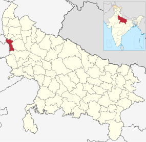 Positionskarte des Distrikts Gautam Buddha Nagar