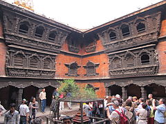 Courtyard of Kumari House, Kathmandu